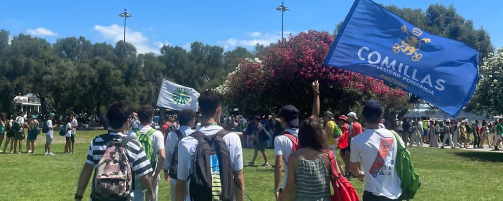 Comillas presente en la JMJ de Lisboa junto a los demás jóvenes de todo el mundo